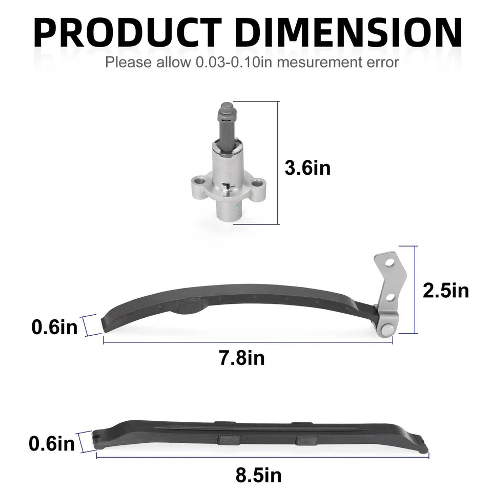 Tensor guía cadena distribución leva 1986 1987-1991 para Yamaha Moto 4 YFM200 225 250 Foto 2 de 4