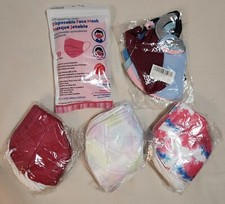 5 packs of Assorted Face Masks, ranging from Child to Adult