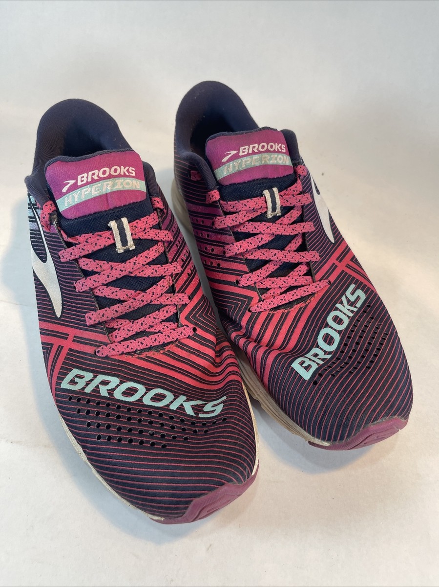 Brooks Hyperion Pink Purple Running Shoes Lace Up Sneakers US SIZE