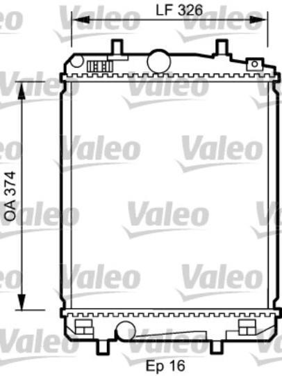 Radiateur de refroidissement moteur VALEO 735070 pour rouler serein lors des grands départs