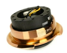 NRG Quick Release Black Body with Chrome Rose Gold ring SRK-280BK-CRG