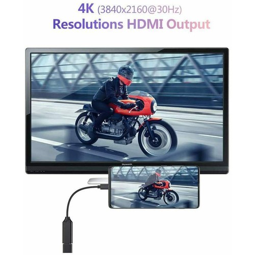 USB-C Type C to HDMI Adapter USB 3.1 Cable For Android Phone Tablet Projector E - Picture 9 of 12