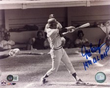 JEFF BURROUGHS SIGNED 8x10 PHOTO + 1974 AL MVP TEXAS RANGERS LEGEND BECKETT BAS