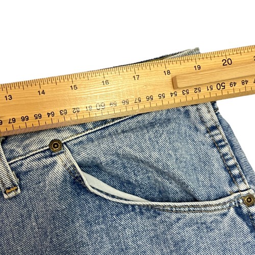 Vintage Wrangler Jeans Regular Fit Blue Mens 38W 30L Made in USA Denim - Picture 9 of 14