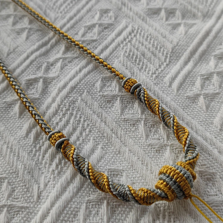 Tejido a Mano 12 Hilos Cuerda Alta Calidad Colgante Collar 09A Foto 4 de 4