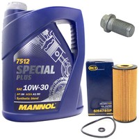 MotoröL ÖLfilter SH4785P 10W30 5Liter + ÖLablassschraube FüR Mercedes W168 Vaneo