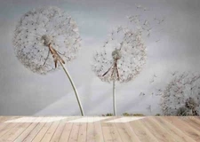 3D Dandelion Dispersal Wallpaper Wall Mural Removable Self-adhesive Sticker9671
