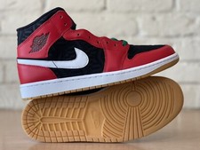 Nike Air Jordan 1 Mid SE Christmas Shoes Black Red Green DQ8417-006 Men Sz 10.5