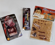 Halloween Makeup Lot Zombie Latex, Latex Chomp Wound Magic Scar Horror Wounds