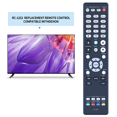 Telecomando Di Ricambio RC-1252 Adatto Per Ricevitore AV X1700h Rc1252avr X3100w