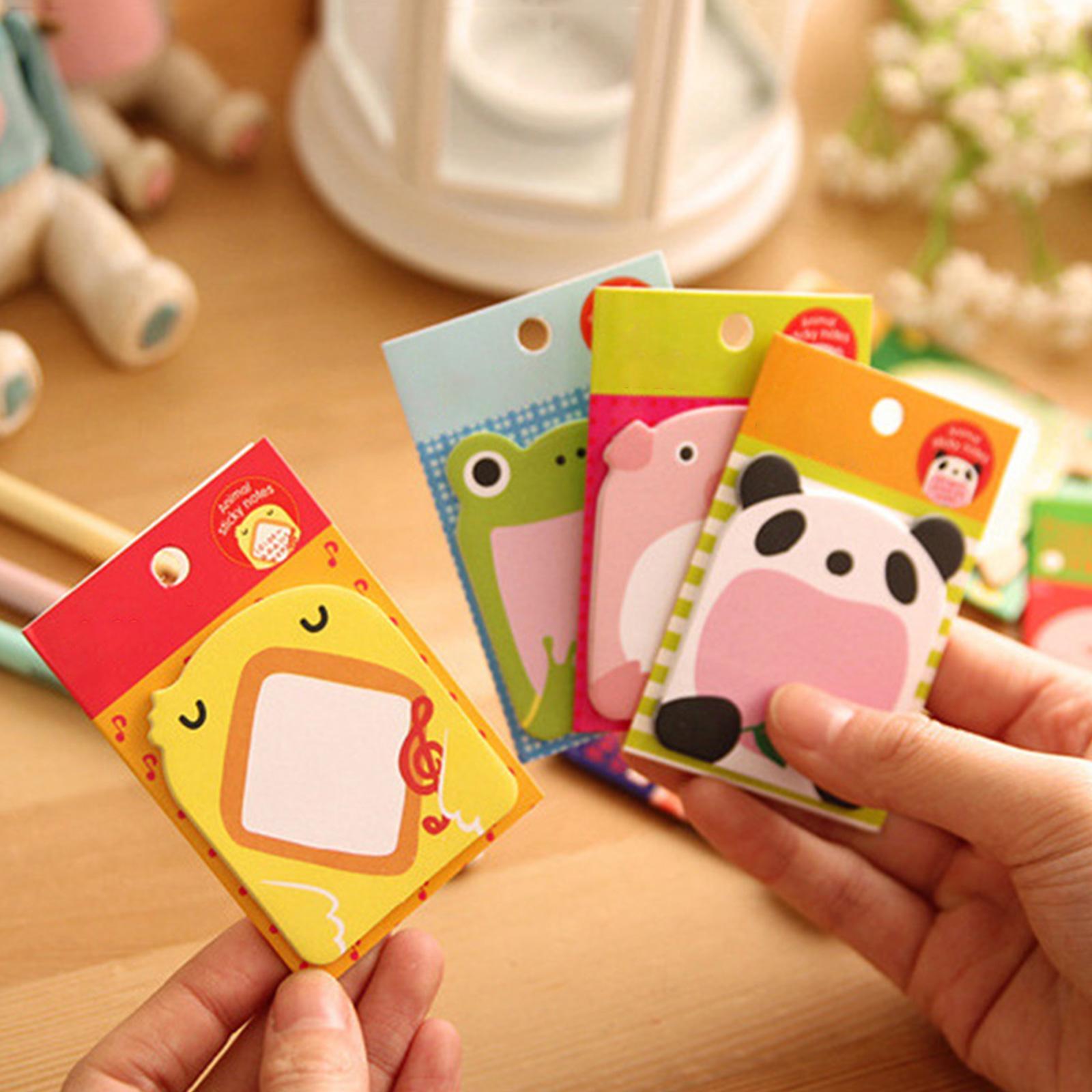 Sticky Notes Korean Style Stationery Cute Happy Zoo C9M1 Hot Notes K7P5 Pad H4F6-image