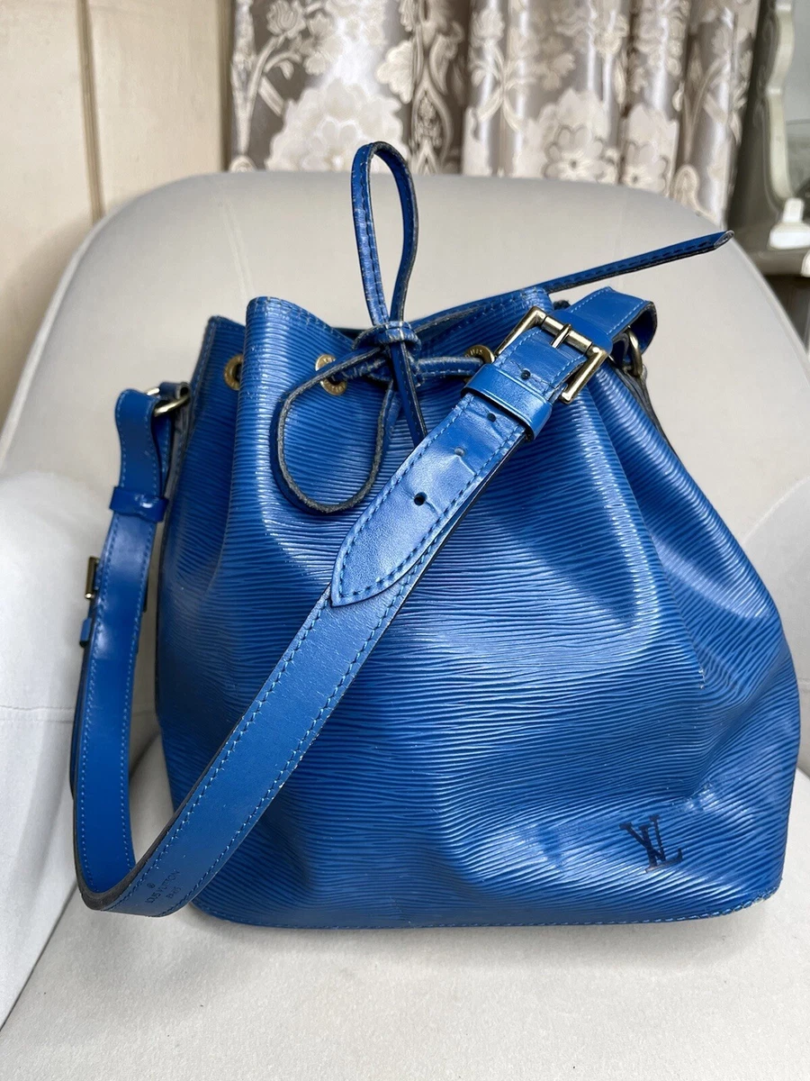 Louis Vuitton Epi Noe Bucket Bag Shoulder Bag Cobalt Blue Leather Tie  Closure