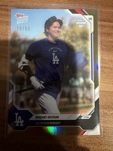 2026 Topps Now SHOHEI OHTANI Gold Foil /50 Road to Opening Day Dodgers #OD-271