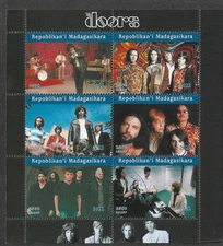 THE DOORS JIM MORRISON STAMPS  ROCK MUSIC POP SPECIAL   STAMPS