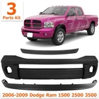 Front Bumper Cover Primed Plastic & Valance Kit For 2006-2009 Dodge Ram 1500