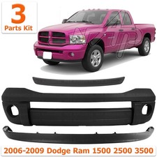 Front Bumper Cover Primed Plastic Valance Kit For 2006-2009 Dodge Ram 1500