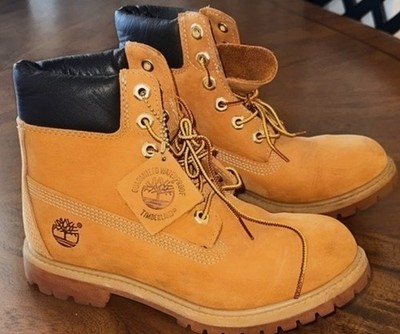 Timberland Premium Classic 6'' Women's Work Boots US 6W Wheat Nubuck Waterproof