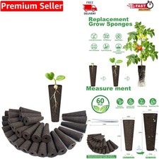 Efficient 60-Pack Hydroponics Replacement Sponges - Perfect for All Your Plants 30.99 per sponge