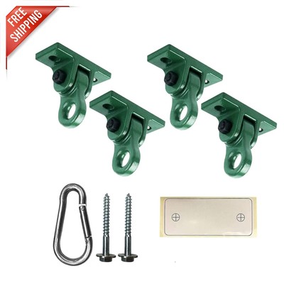 5000 lb Capacity Green Swing Hanger Set - Complete with Installation Accessories
