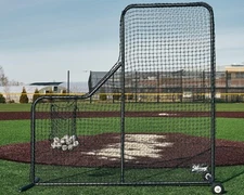 Murray Sporting Goods Baseball Batting L-Screen Protective Net 7' x 7', Black 