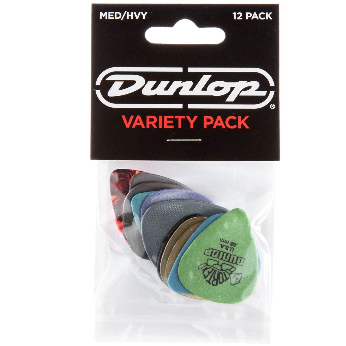Набор гитарных медиаторов Dunlop среднийтяжелый 12 шт в упаковке PVP102 3590₽