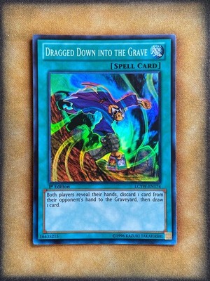 Yugioh Dragged Down into the Grave LCYW-EN174 Super Rare 1st Ed NM