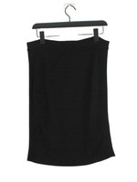 Karen Millen Women's Midi Skirt UK 8 Black Viscose