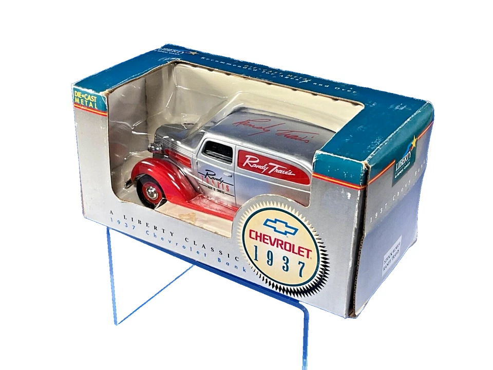 SpecCast Liberty Classics, 1937 Chevrolet 'Randy Travis' Die Cast Coin Bank, NIB - Image 4 of 4