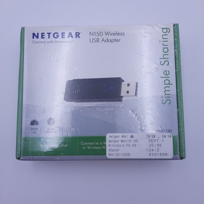 Netgear N150 Wireless USB Adapter Dongle WNA1100 Sealed