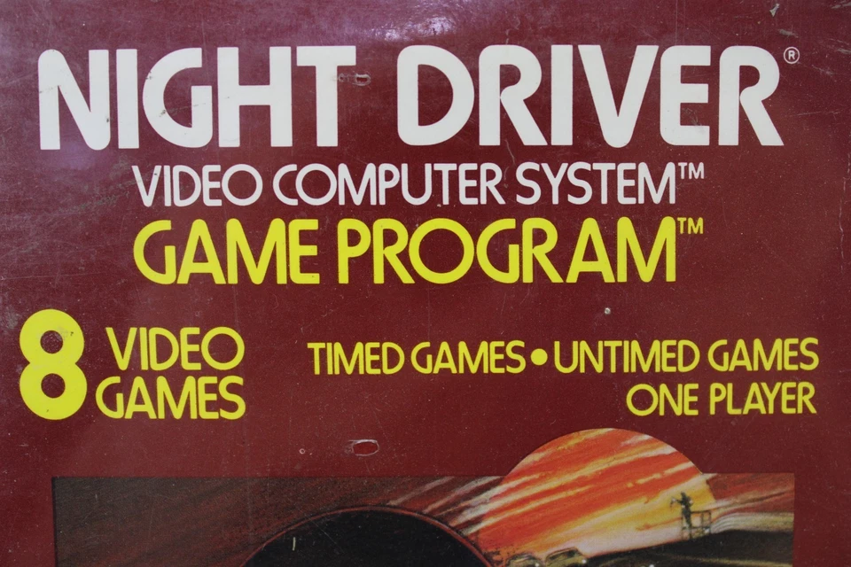 Night Driver Atari 2600 Game Program CX2633 8 Video Games Factory Sealed - Image 3 of 4