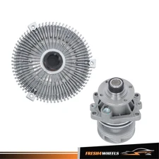 Engine Cooling Fan Clutch + Water Pump For BMW E34 E36 E39 E46 E53 X5 323i 325i
