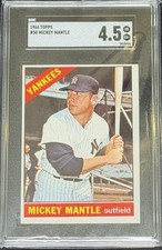 1966 Topps Baseball - Mickey Mantle #50 SGC 4.5