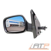 AußEnspiegel Spiegel Links AsphÄRisch Manuell Schwarz FÜR Renault Kangoo BJ 01-