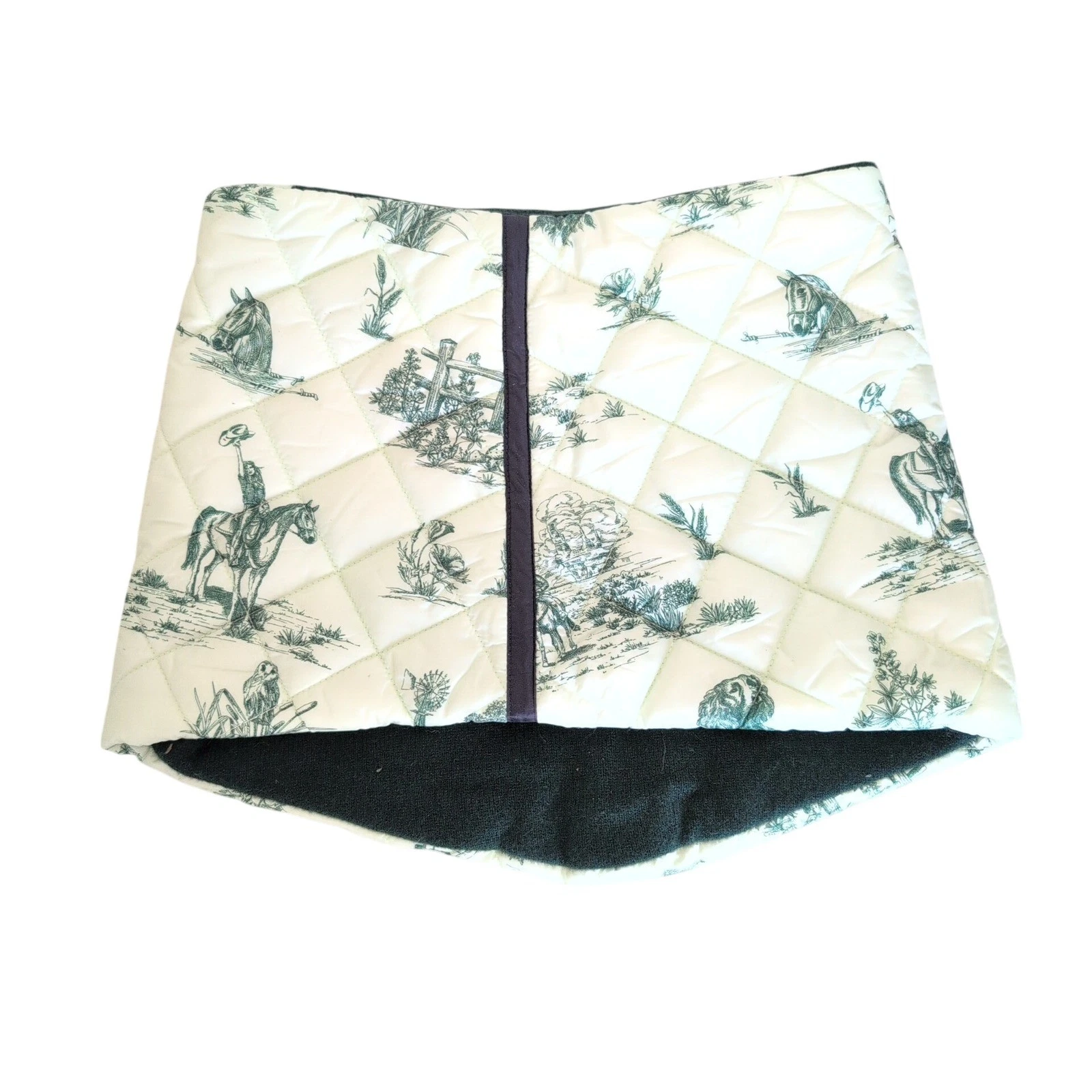 Powder Puff Collection The Pullover Quilted Neck Gaiter Scarf Toile Skiing Apres