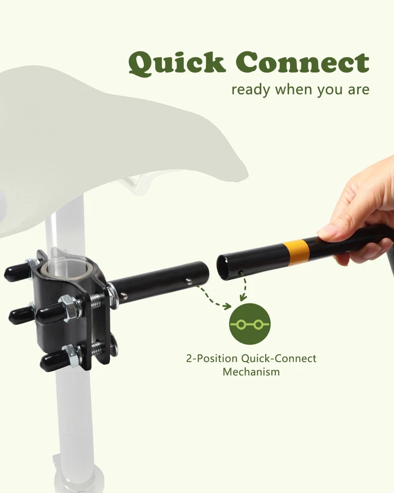 Correa de bicicleta para perros iPetba - Accesorio de bicicleta manos libres para perros, negro Foto 4 de 4