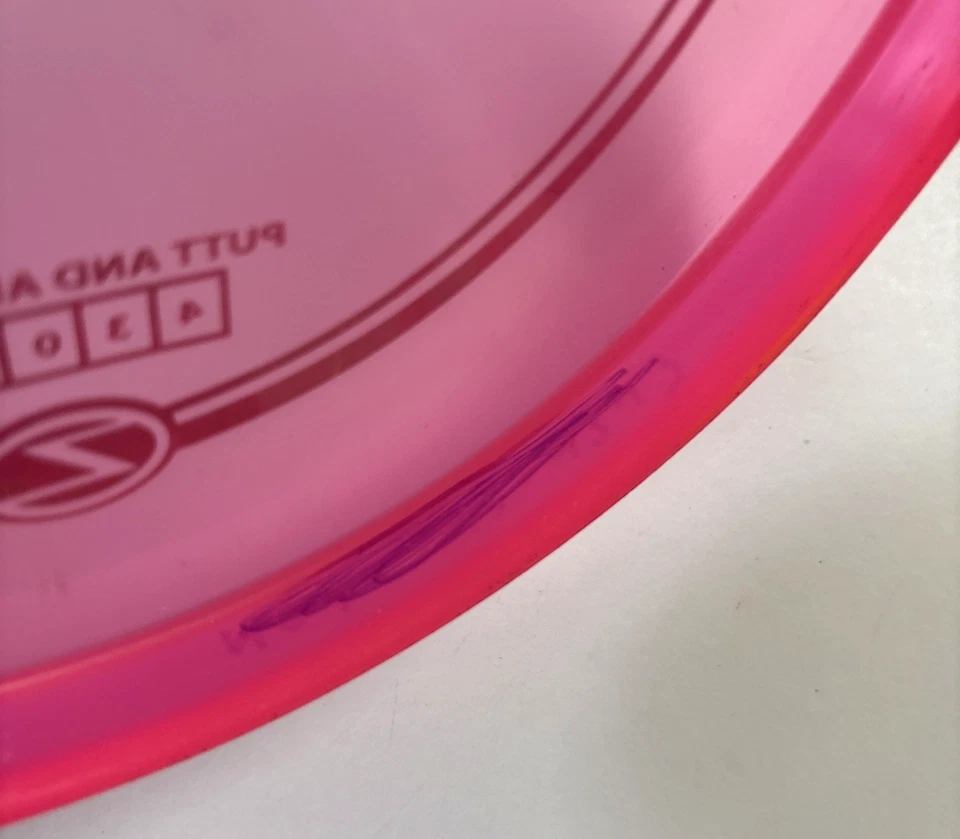 Discraft Z Zone 5X McBeth Pink W/ Camo Foil 176g Scaled FLAT Used - Image 3 of 4