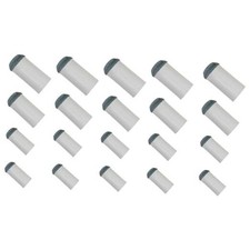 20PCS Slip On Pool Cue Tips Replacement Kit 4 Sizes Pool Cue Accessories