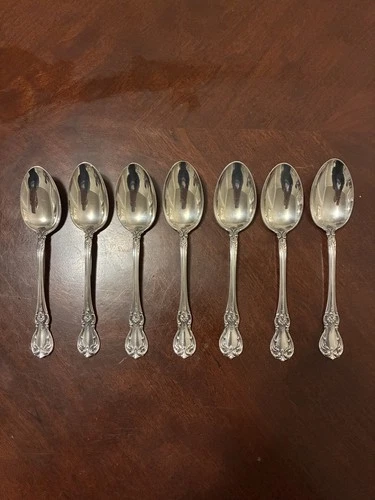 Vintage Towle Old Master Sterling Silver Teaspoons Set of Seven 5 7/8"