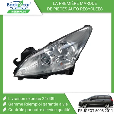 🏆 PHARE GAUCHE PEUGEOT 5008 ➤6208N9 🌱 - Photo 1/4