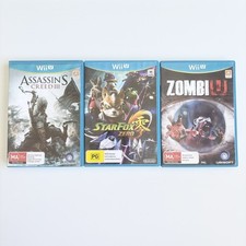 Wii U Games Bundle Of 3 - Assassin's Creed III - Zombi U - Star Fox Zero