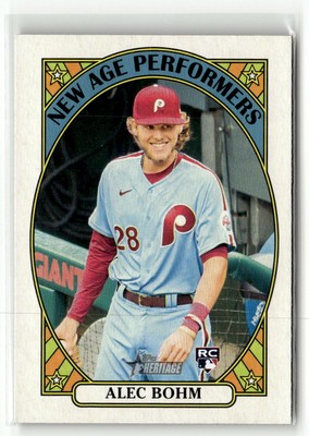 2021 Topps Heritage #NAP-15 Alec Bohm New Age Performers RC