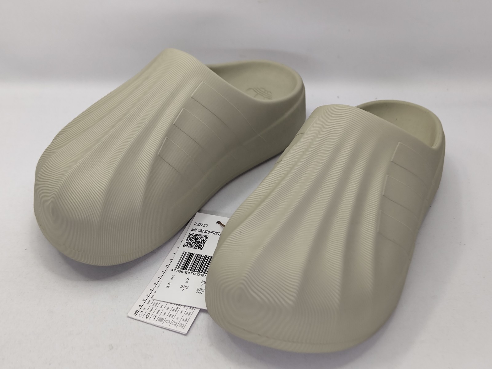 adidas Originals AdiFOM SUPERSTAR MULE Slides PUTTY GREY UK5, RRP £65 image 2
