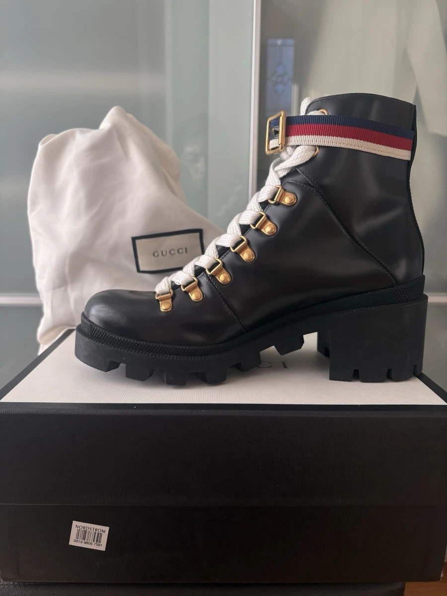Gucci Men's Lace Up Boots with Upper Leather for Sale | Shop New
