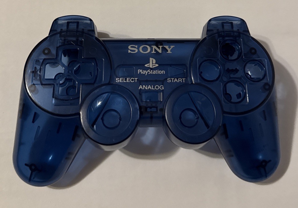 OEM PS2 DualShock 2 Ocean Blue Complete Housing Shell Set SCPH