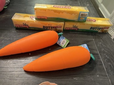 Squeezy Carrot & Butter Tactile Squeeze Toys Lot(singles)
