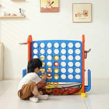4-to-Score Giant Game Set w/Mesh Bag  Jumbo Connect 4 for Kids and Adults Gift