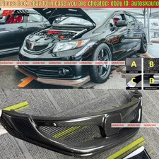 For 13-15 9th Honda Civic Sedan Si Carbon Fiber Black Front Bumper Grille Grill For 13-15 9th Honda Civic Sedan Si Carbon Fiber Black Front Bumper Grille Grill