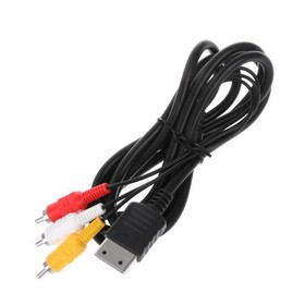 Cable for Sega Dreamcast Console Audio Video TV AV Lead Composite Black 1.8m
