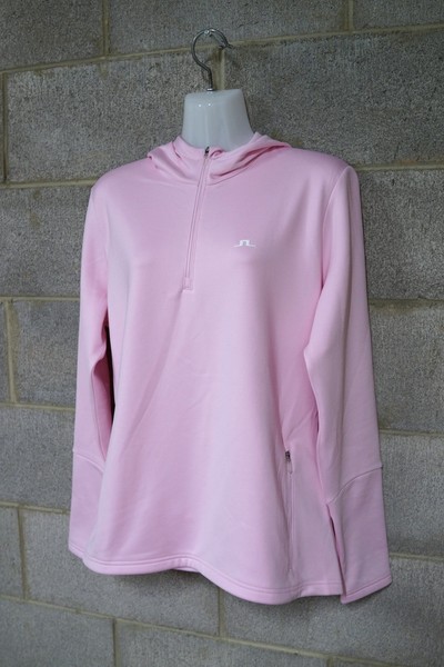 j.lindberg ‘w aerial quarter zip pink hooded jumper…size xl…vgc...