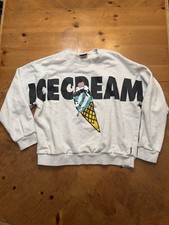 BBC Billionaire Boys Club Ice Cream Cone Man Head Print Sweatshirt Mens XXL 2XL